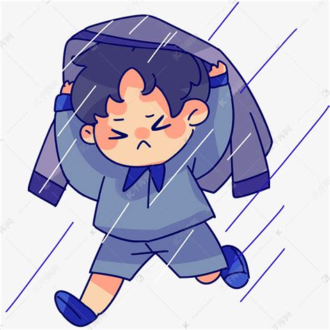 突然下雨